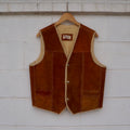 Suede vest w Sherpa lining