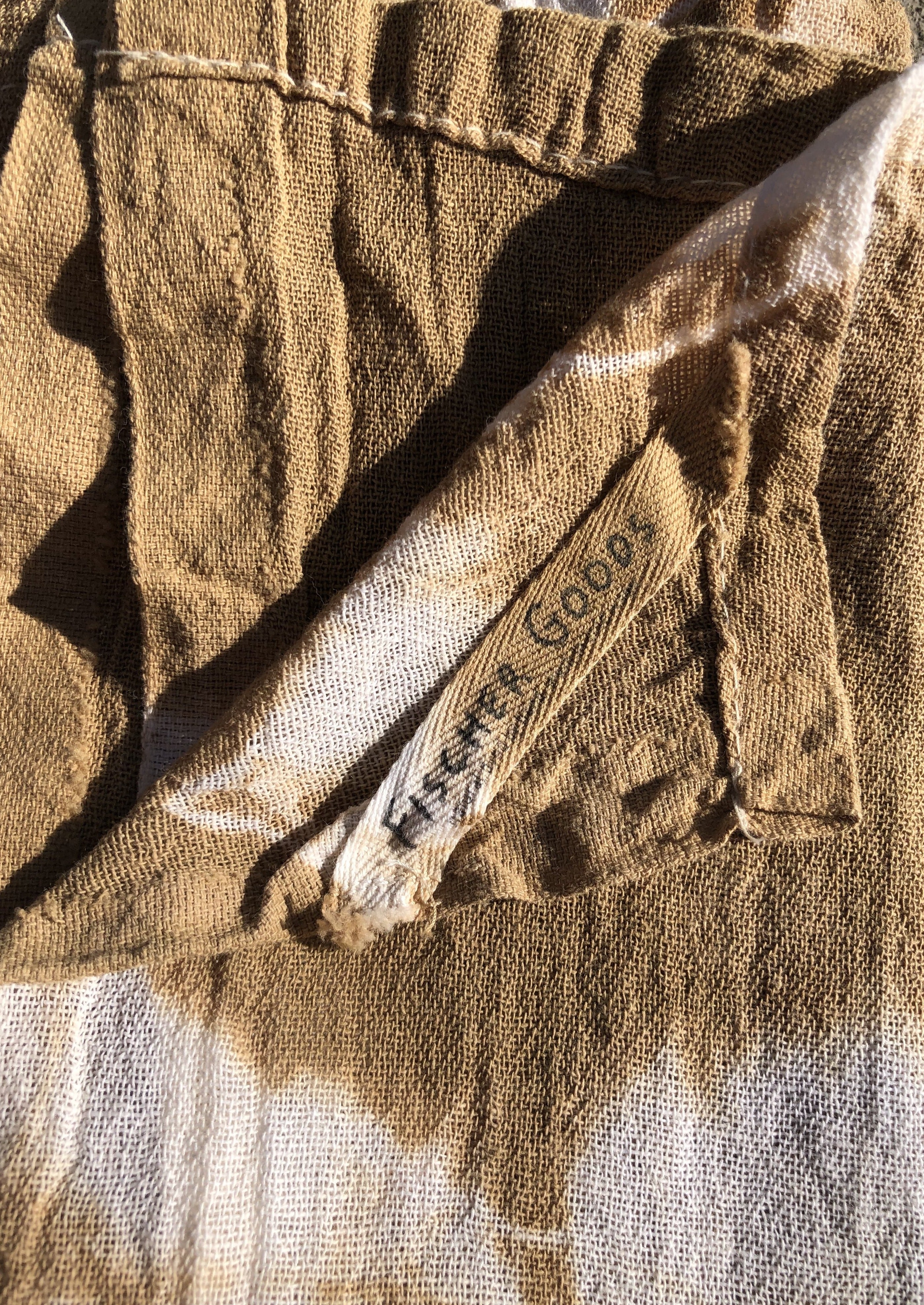 Natural Dyed Tea Towel - Chestnut