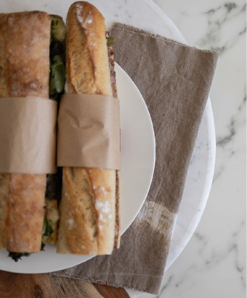 Natural Dye Linen Napkin - Chestnut + Iron