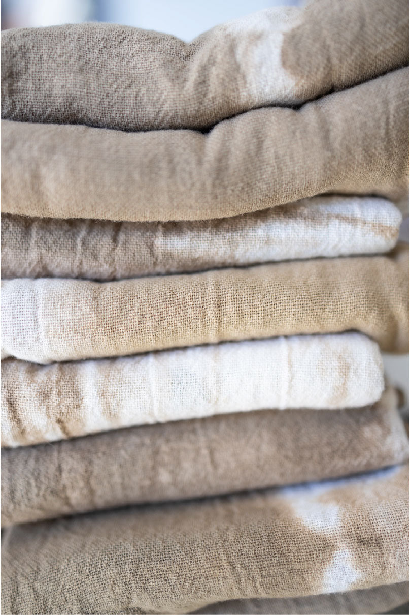 Natural Dye Linen Napkin - Chestnut + Iron