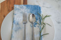 Natural Dye Linen Napkin - Organic Indigo