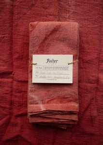Natural Dyed Tea Towel - Madder Root