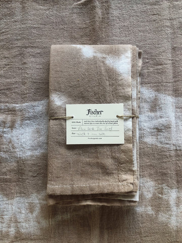 Natural Dyed Tea Towel - Chestnut + Iron